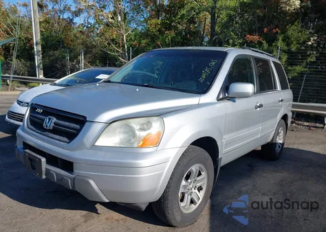 2005 Honda Pilot Exl из США, поврежденный, VIN 5FNYF18545B051422